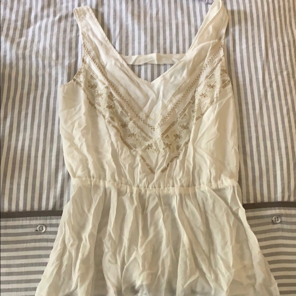 Cream peplum Blouse